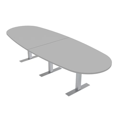 Skutchi Designs 45 in W, 144 in L, 29 in H, Engineered Wood Top, Grey HAR-BOVL-46X143-T-XD01